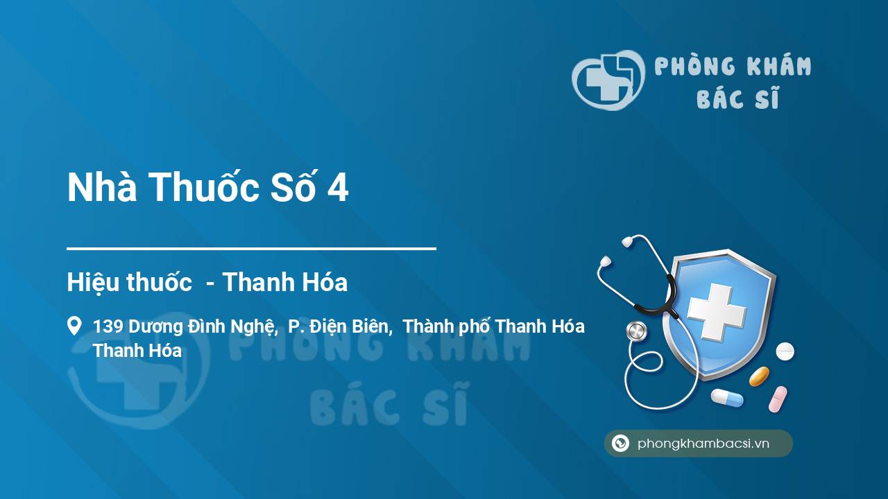 “Review” bạn đọc về Nhà Thuốc Số 4, Thành phố Thanh Hóa