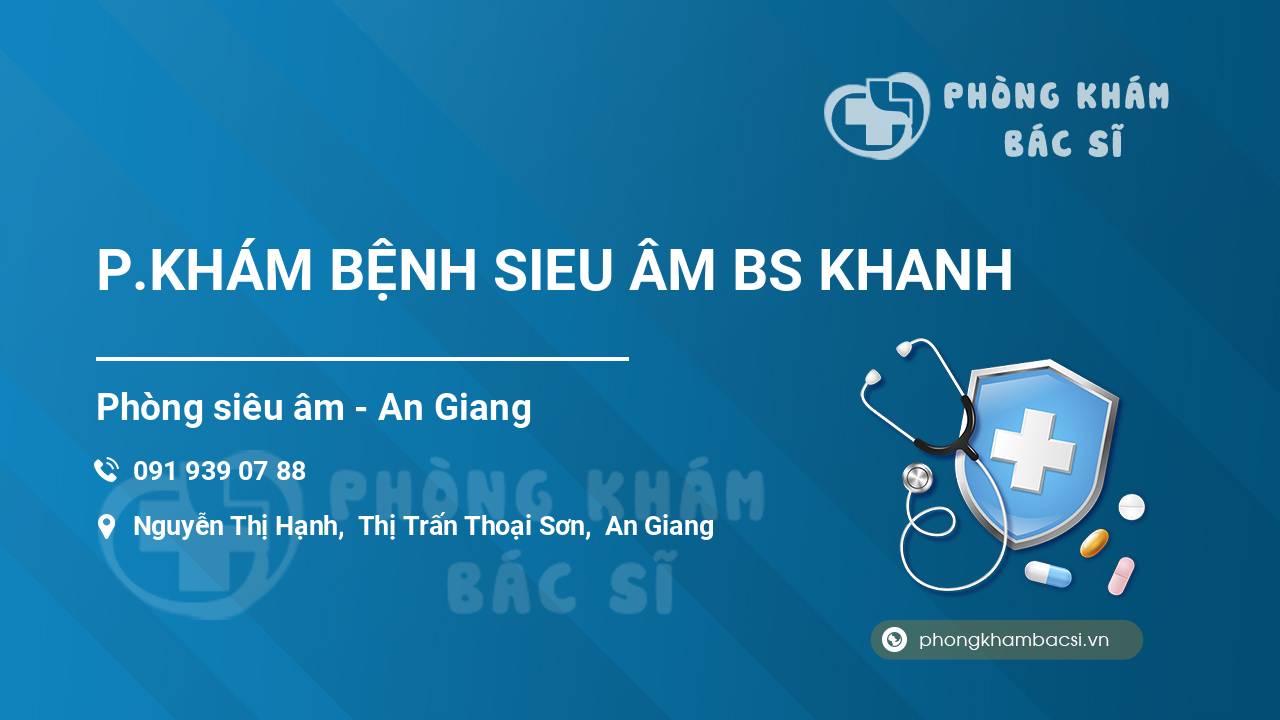 P.KHÁM BỆNH SIEU ÂM BS KHANH