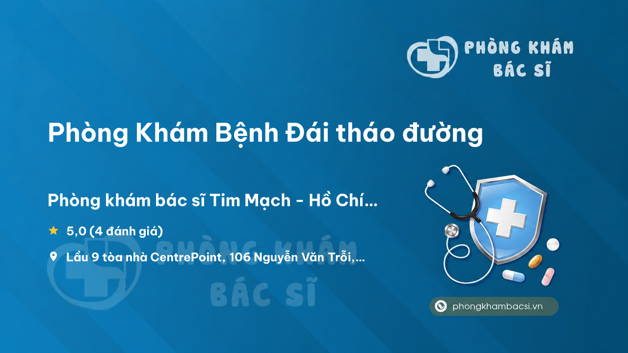 Phong Kham Benh Dai Thao Duong Tuyen Giap Tim Mach 106 Nguyen Van Troi
