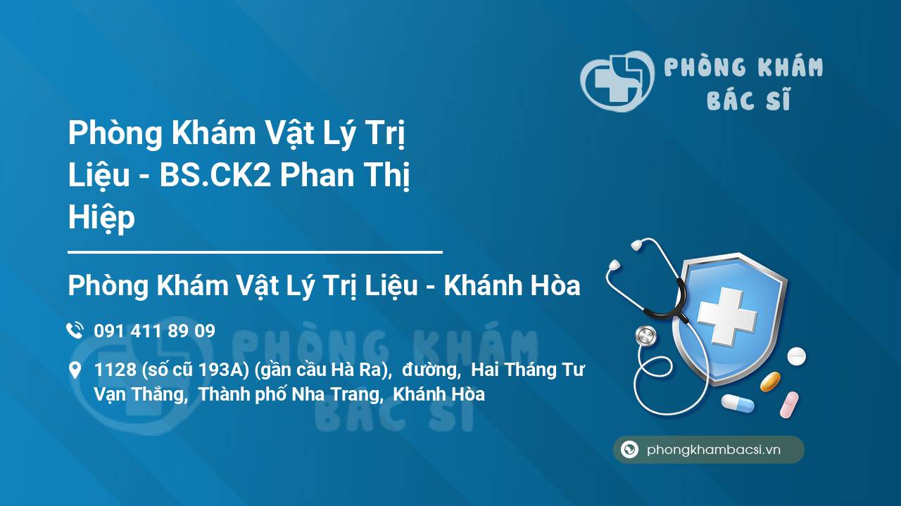 Phòng Khám Vật Lý Trị Liệu - BS.CK2 Phan Thị Hiệp