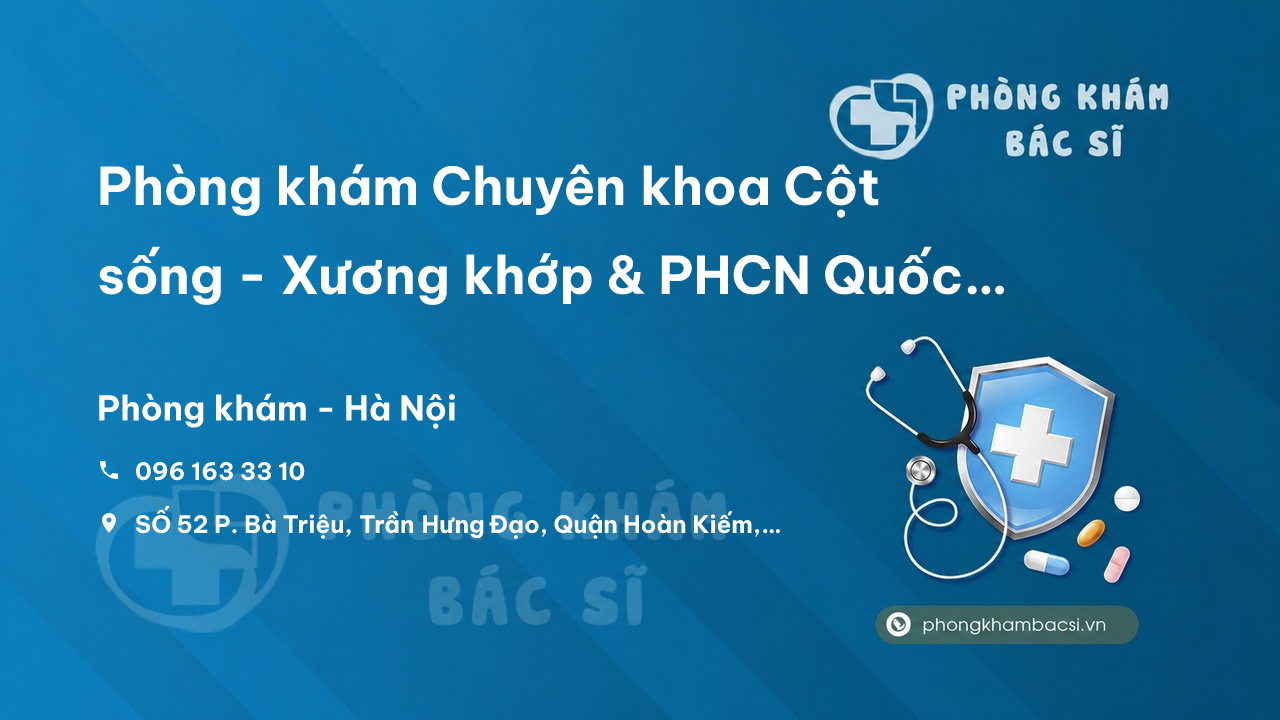 Phòng khám Chuyên khoa Cột sống - Xương khớp & PHCN Quốc tế IREC, Hoàn Kiếm