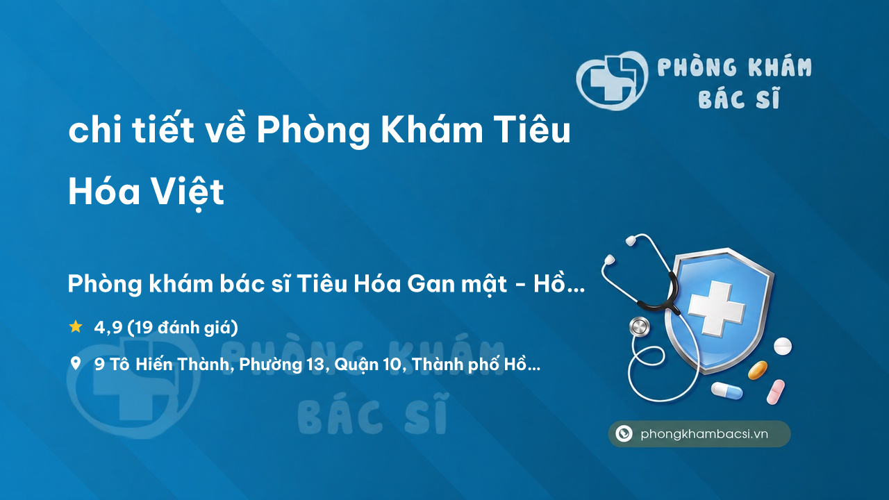 Phong Kham Da Khoa Tieu Hoa Viet Quan 10