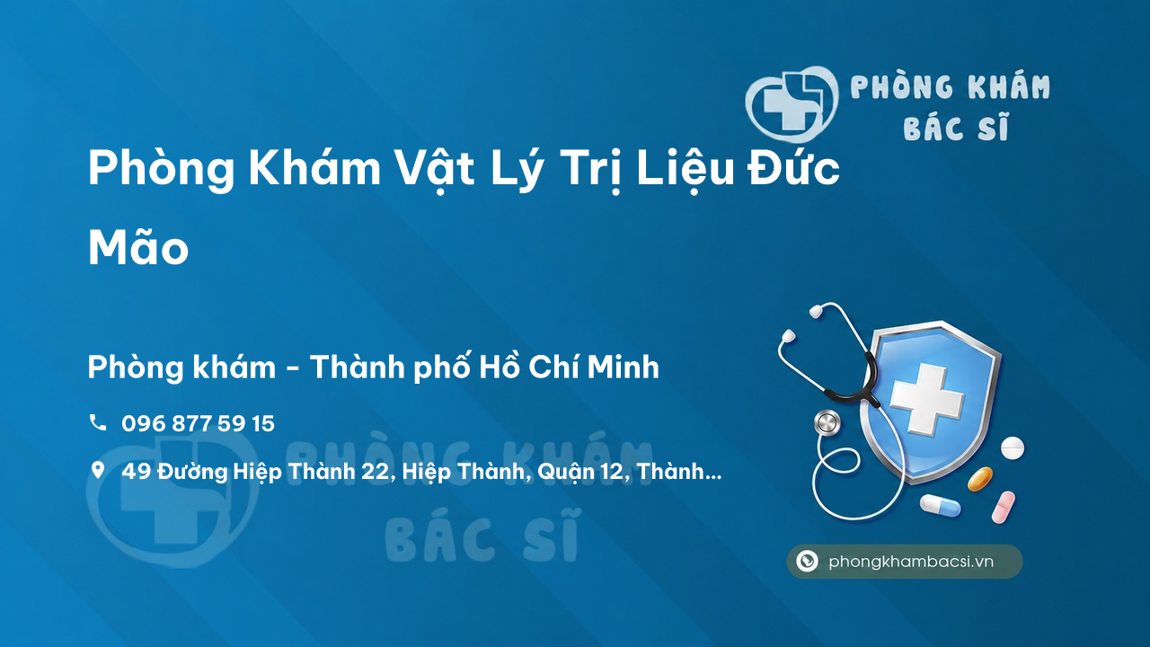 Phòng Khám Vật Lý Trị Liệu Đức Mão, Quận 12, Hồ Chí Minh