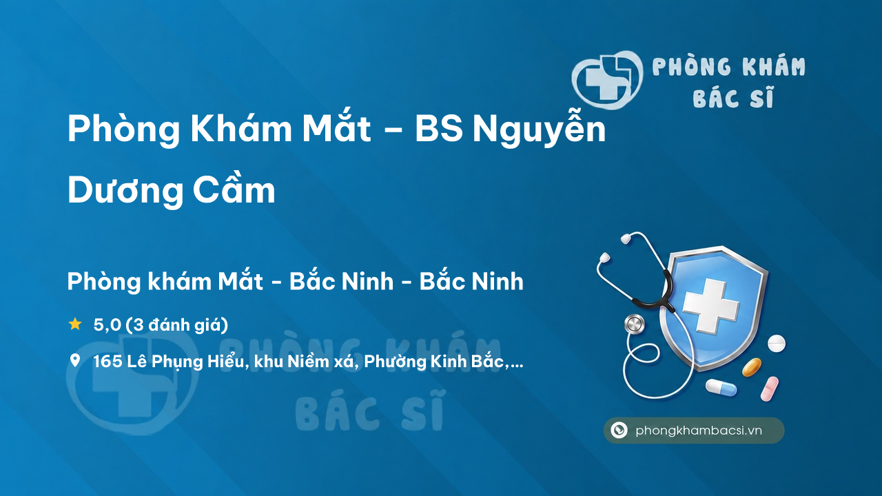Phong Kham Mat Bs Nguyen Duong Cam Bac Ninh