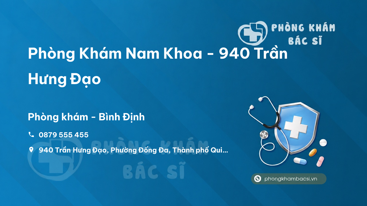 Phòng Khám Nam Khoa - 940 Trần Hưng Đạo, Bình Định