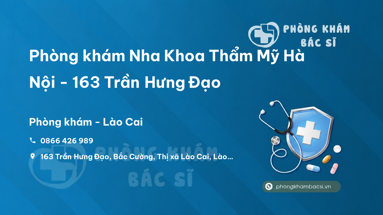 Phong Kham Nha Khoa Tham My Ha Noi 163 Tran Hung Dao Lao Cai