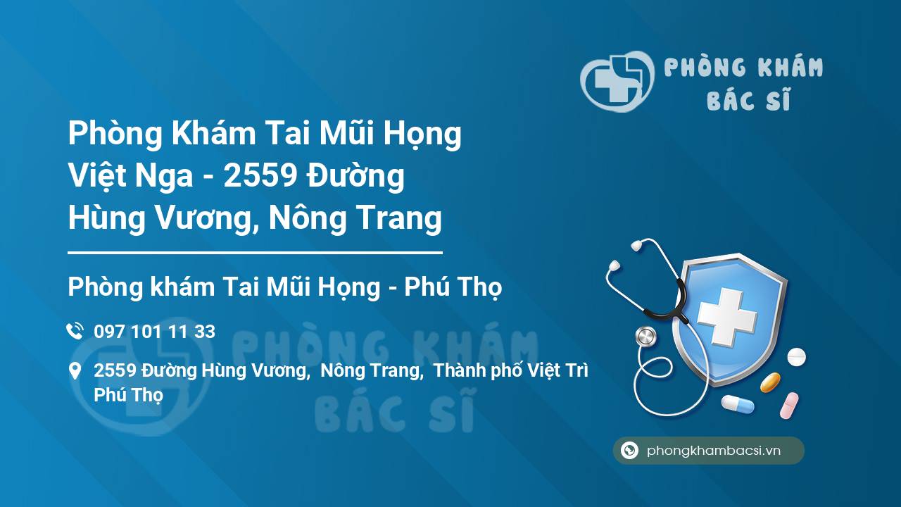 Phòng Khám Tai Mũi Họng Việt Nga - 2559 Đường Hùng Vương, Nông Trang