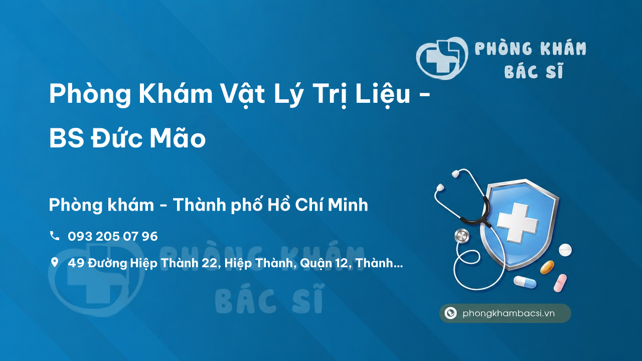 Phòng Khám Vật Lý Trị Liệu-Phục Hồi Chức Năng Thiên An