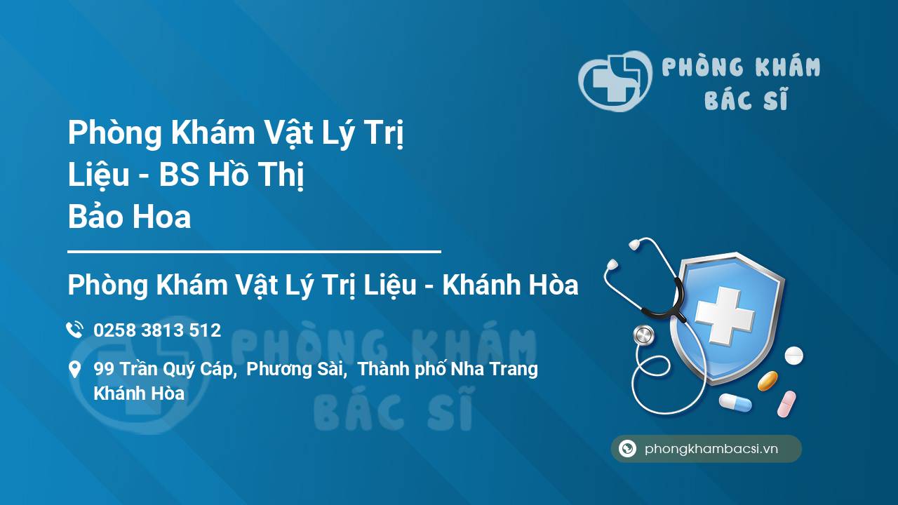 Phòng Khám Vật Lý Trị Liệu - BS Hồ Thị Bảo Hoa
