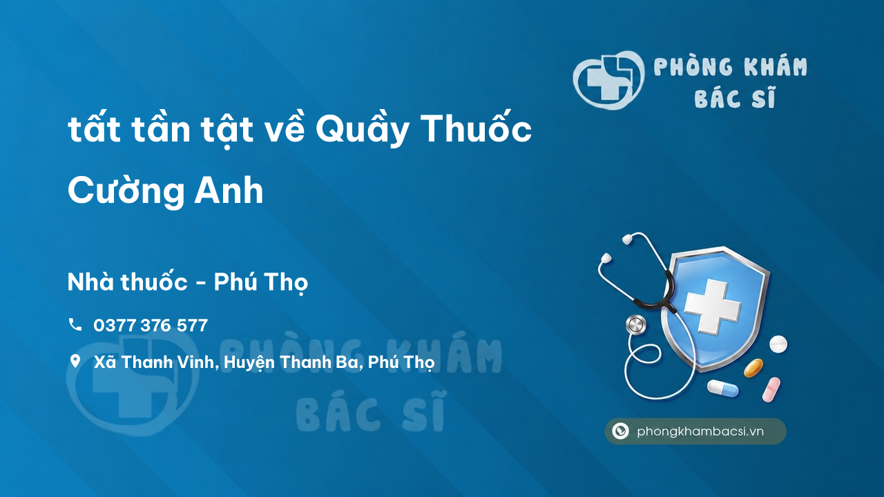 Review tất tần tật về Quầy Thuốc Cường Anh, Thanh Ba, Phú Thọ