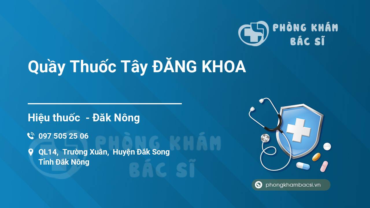 Quầy Thuốc Tây ĐĂNG KHOA