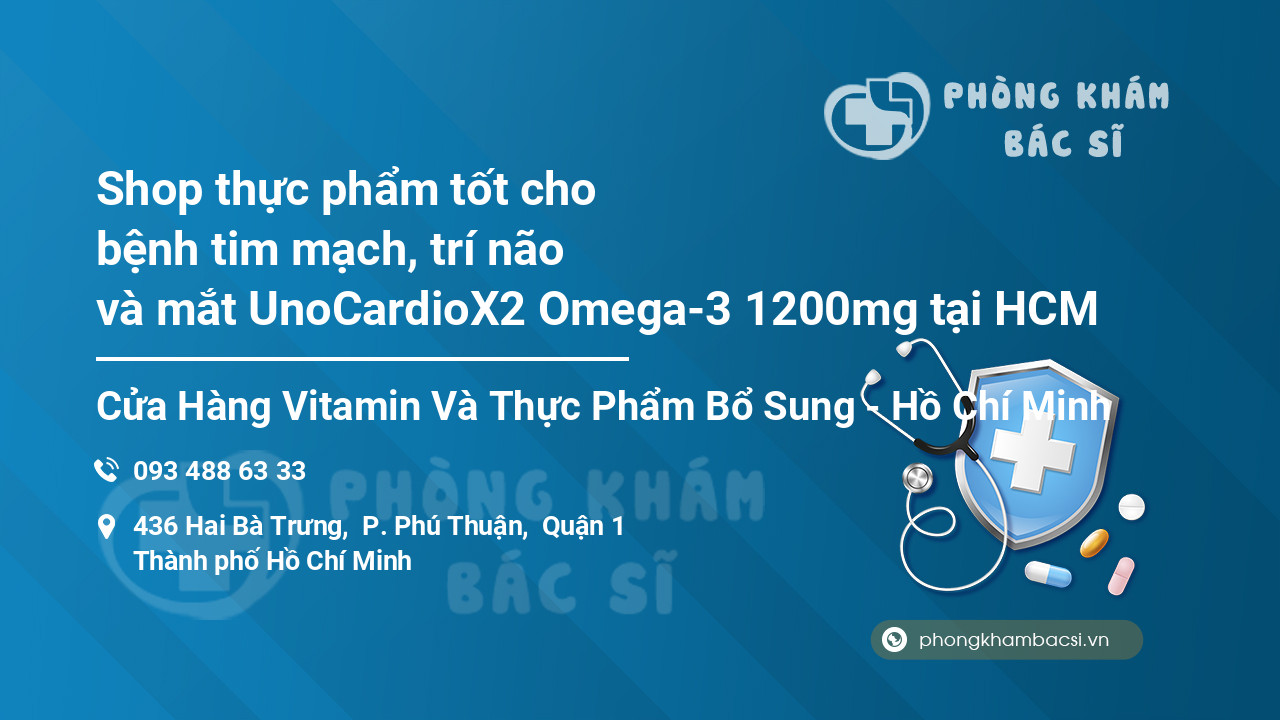 Shop thực phẩm tốt cho bệnh tim mạch, trí não và mắt UnoCardioX2 Omega-3 1200mg tại HCM