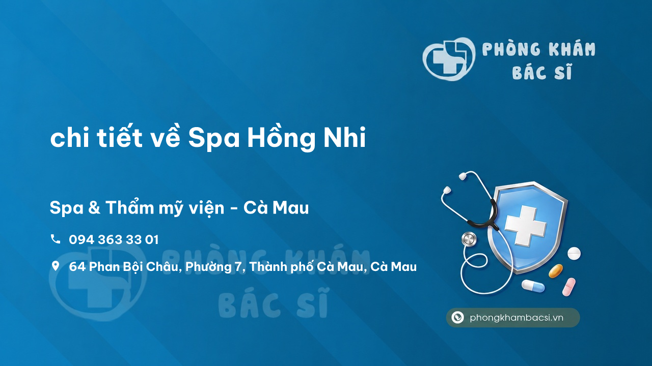 Spa Hong Nhi Thanh Pho Ca Mau