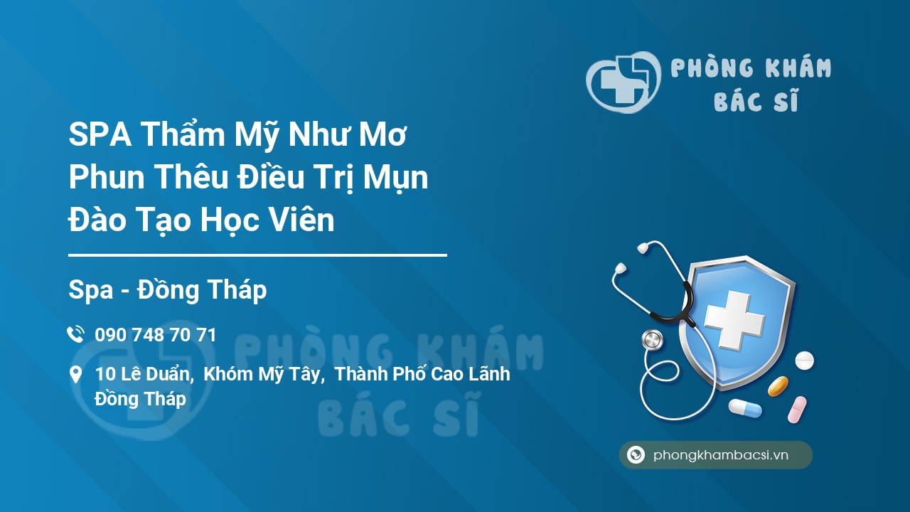 SPA Thẩm Mỹ Như Mơ Phun Thêu Điều Trị Mụn Đào Tạo Học Viên