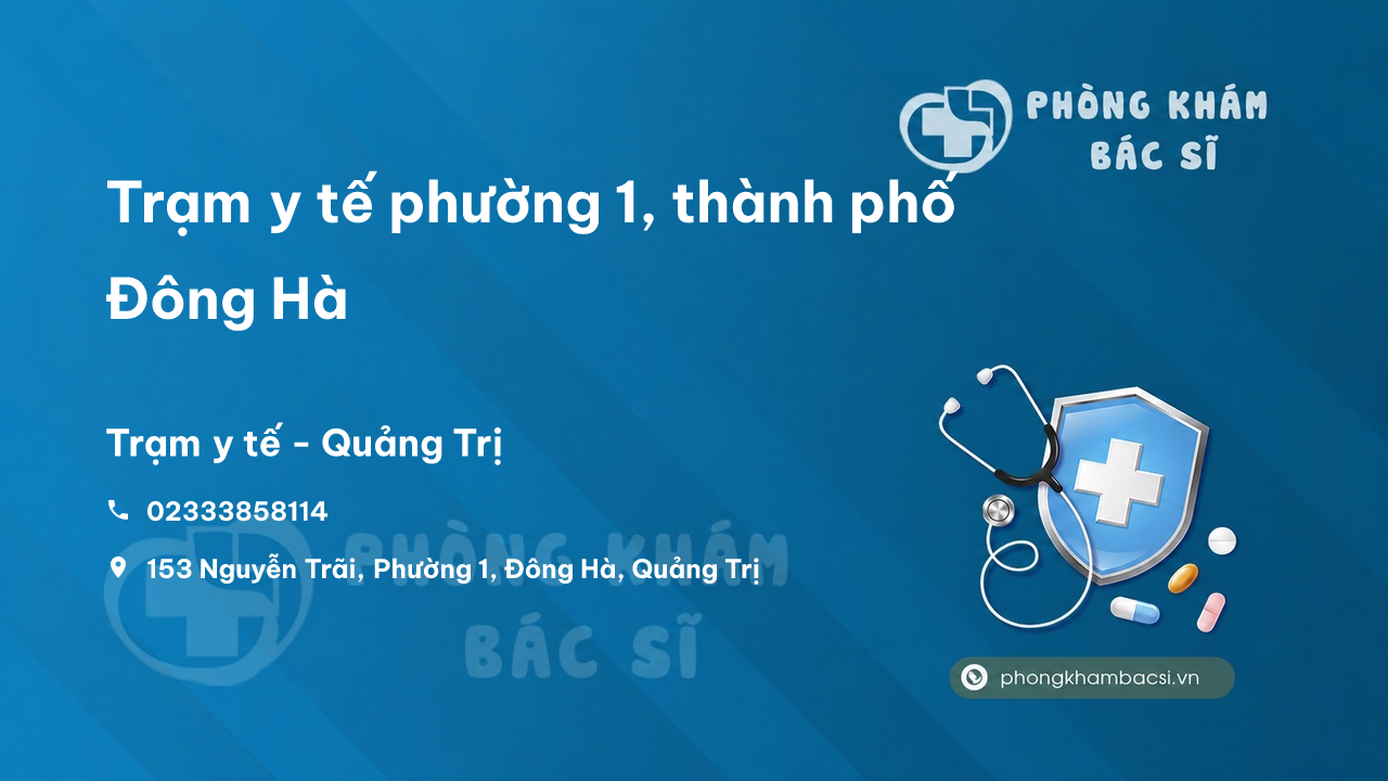 Trạm y tế phường 1, thành phố Đông Hà số điện thoại và đánh giá