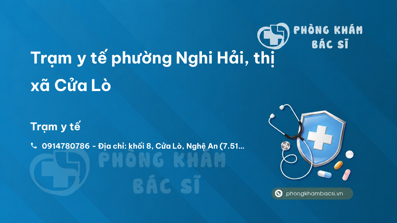 Trạm y tế phường Nghi Hải, thị xã Cửa Lò số điện thoại và đánh giá