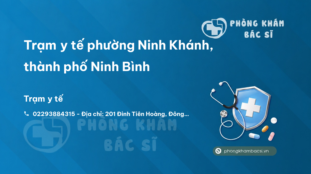 Trạm y tế phường Ninh Khánh, thành phố Ninh Bình số điện thoại và đánh giá