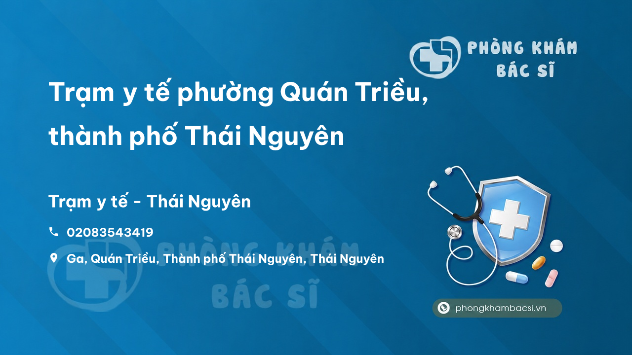 Trạm y tế phường Quán Triều, thành phố Thái Nguyên số điện thoại và đánh giá