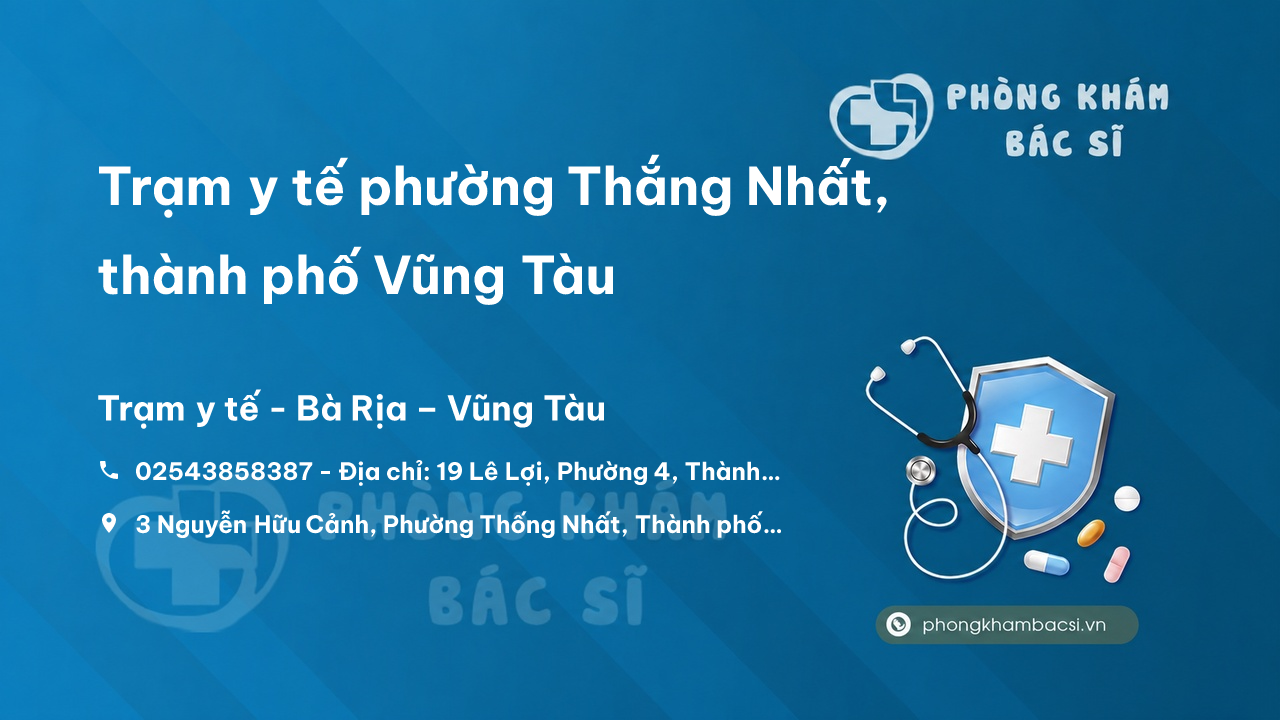 Trạm y tế phường Thắng Nhất, thành phố Vũng Tàu số điện thoại và đánh giá