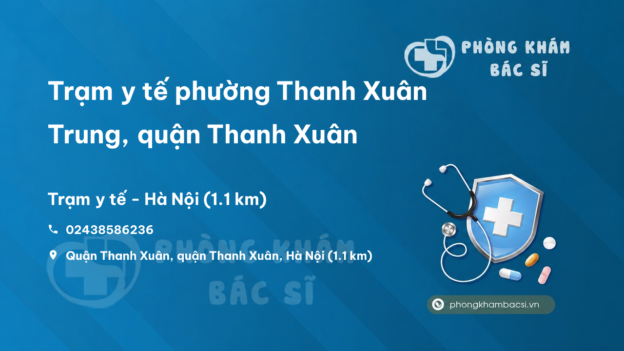 Trạm y tế phường Thanh Xuân Trung, quận Thanh Xuân số điện thoại và đánh giá