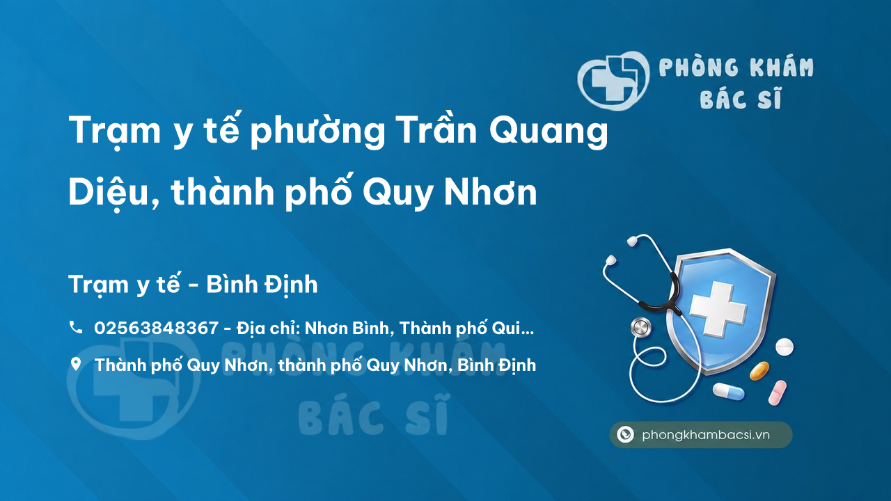 Trạm y tế phường Trần Quang Diệu, thành phố Quy Nhơn số điện thoại và đánh giá