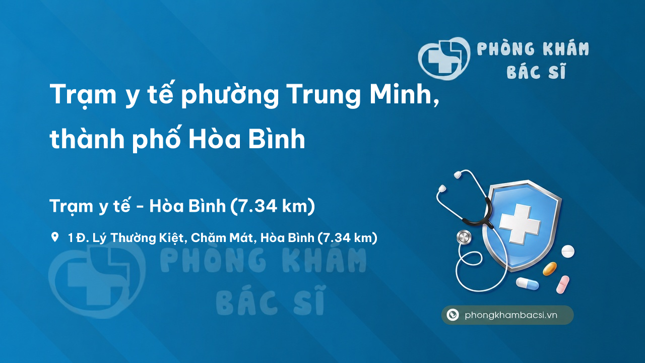 Trạm y tế phường Trung Minh, thành phố Hòa Bình số điện thoại và đánh giá