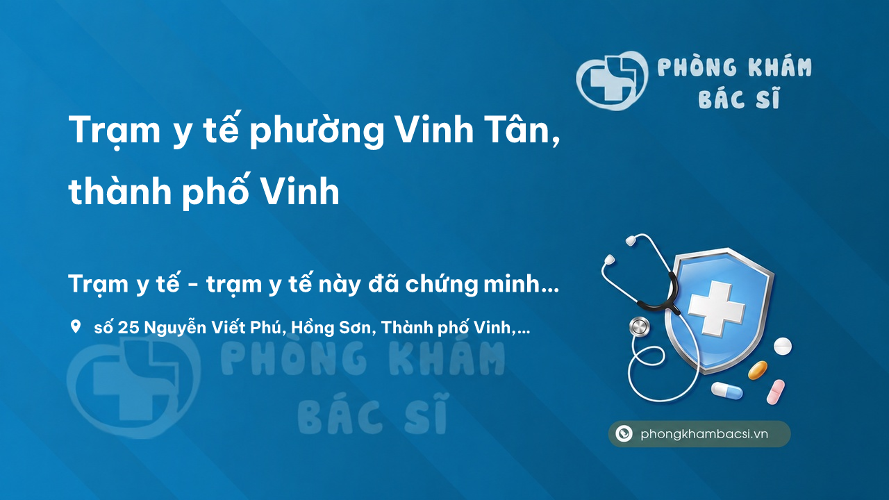 Tram Y Te Phuong Vinh Tan Thanh Pho Vinh