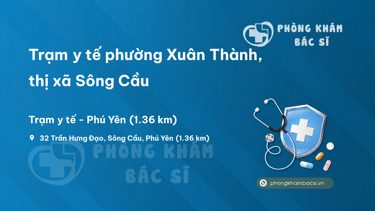 Trạm y tế phường Xuân Thành, thị xã Sông Cầu số điện thoại và đánh giá