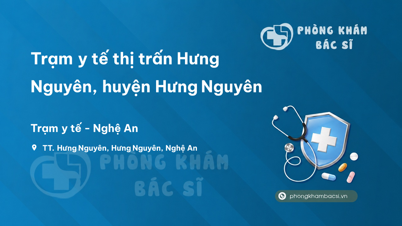 Trạm y tế thị trấn Hưng Nguyên, huyện Hưng Nguyên số điện thoại và đánh giá