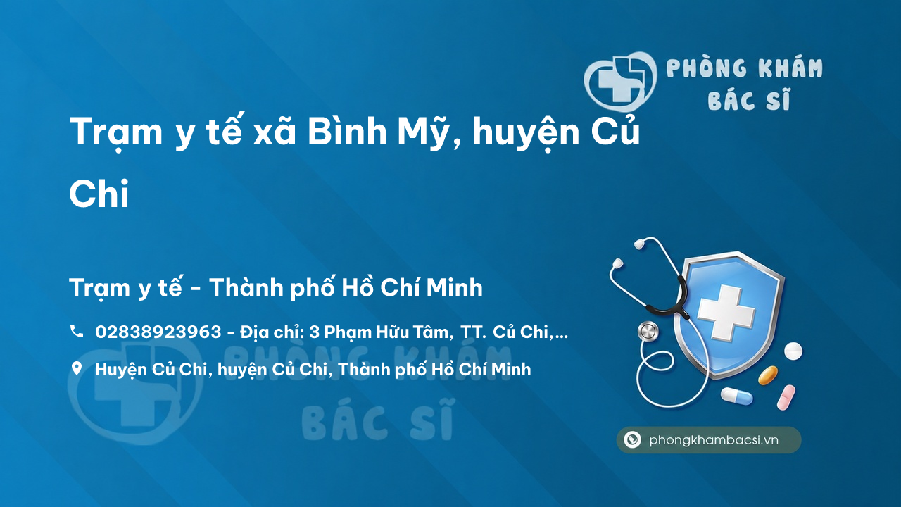Trạm y tế xã Bình Mỹ, huyện Củ Chi số điện thoại và đánh giá