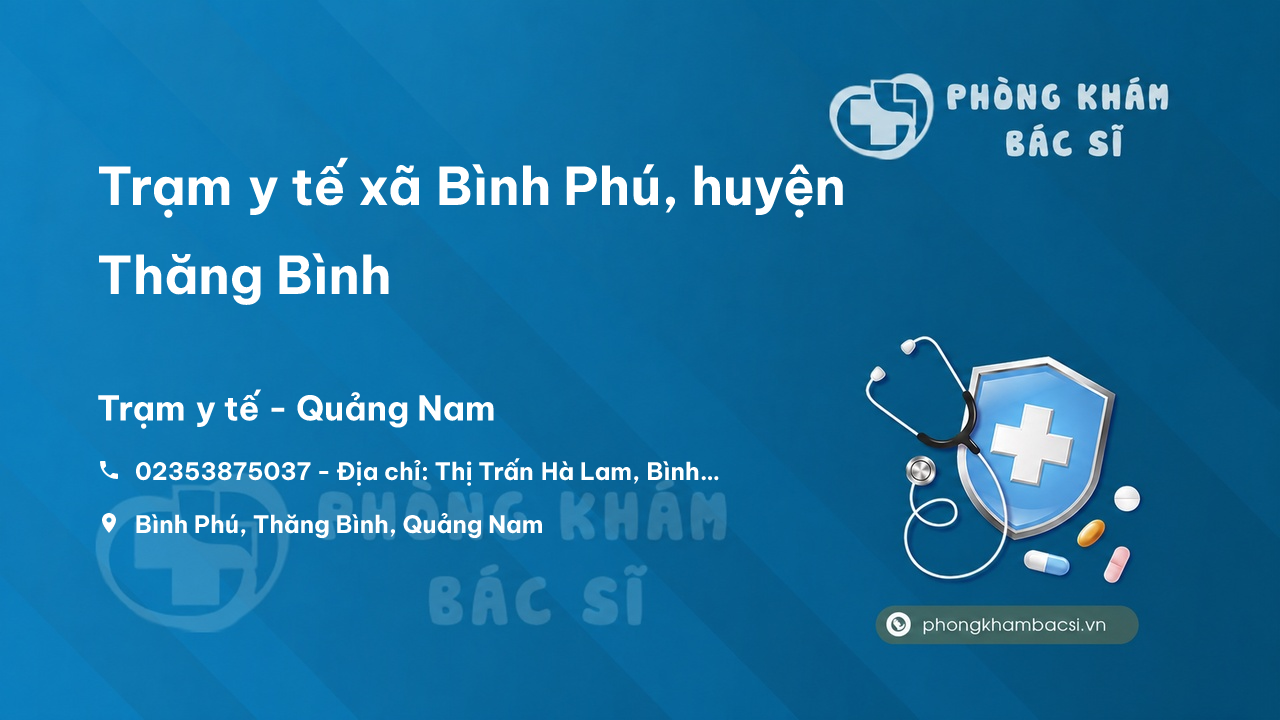 Trạm y tế xã Bình Phú, huyện Thăng Bình số điện thoại và đánh giá