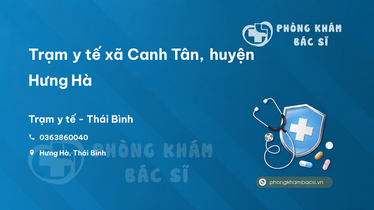 Trạm y tế xã Canh Tân, huyện Hưng Hà số điện thoại và đánh giá