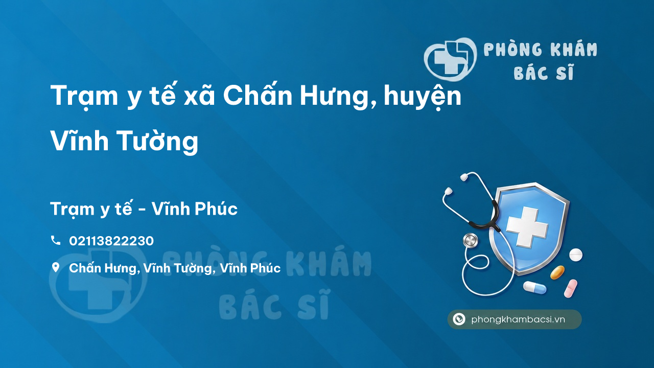 Trạm y tế xã Chấn Hưng, huyện Vĩnh Tường số điện thoại và đánh giá