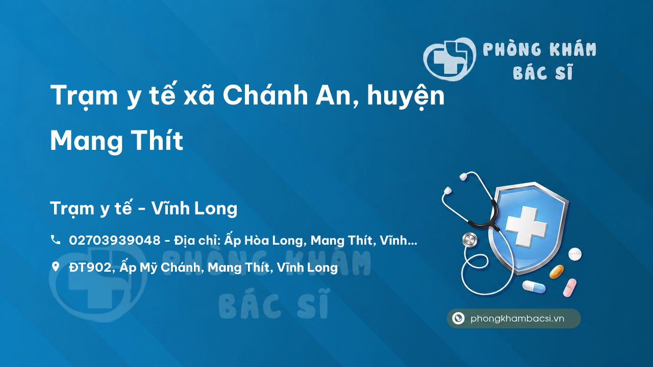 Trạm y tế xã Chánh An, huyện Mang Thít số điện thoại và đánh giá