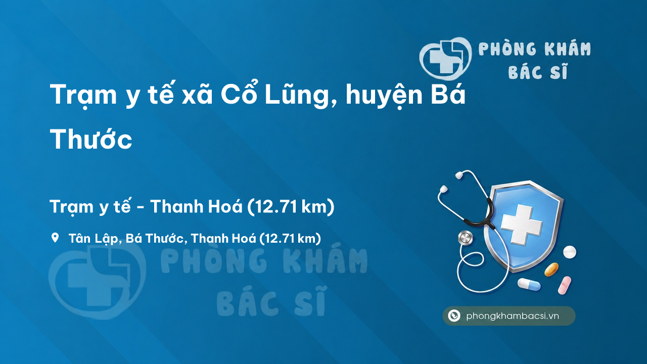 Trạm y tế xã Cổ Lũng, huyện Bá Thước số điện thoại và đánh giá
