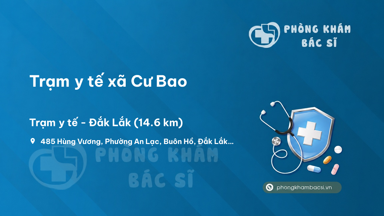 Trạm y tế xã Cư Bao, Thị Xã Buôn Hồ số điện thoại và đánh giá