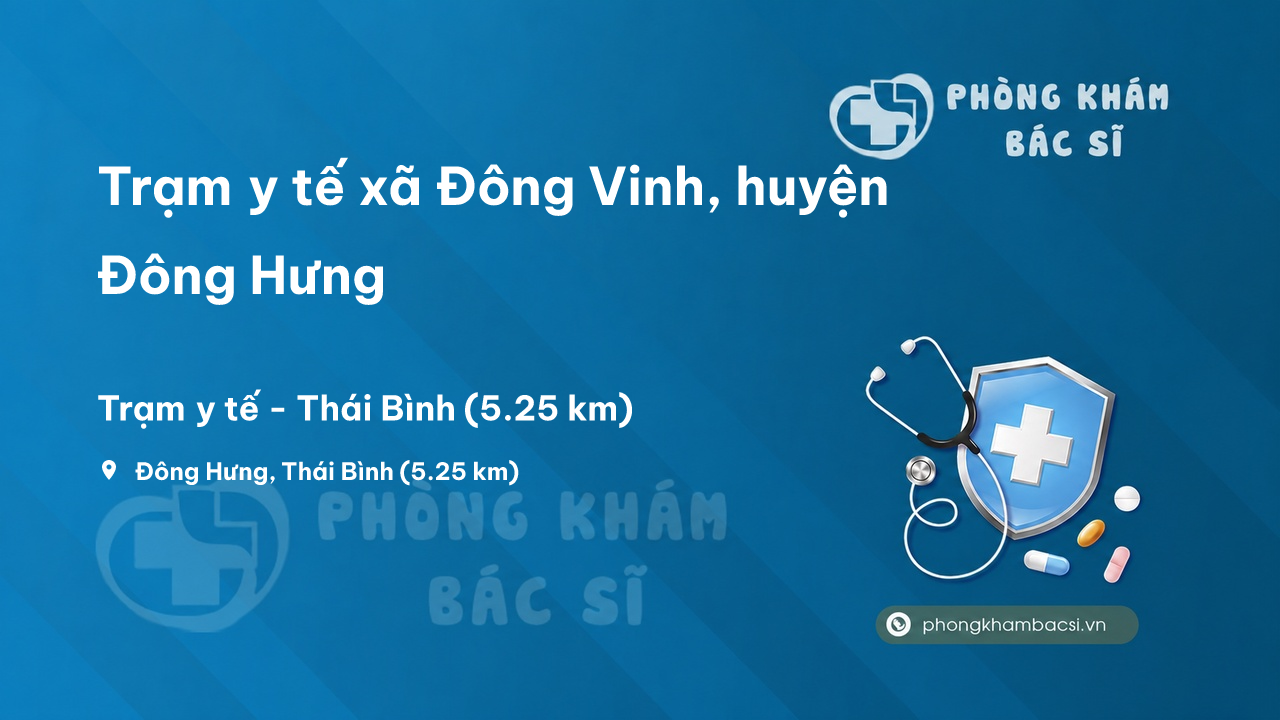 Trạm y tế xã Đông Vinh, huyện Đông Hưng số điện thoại và đánh giá