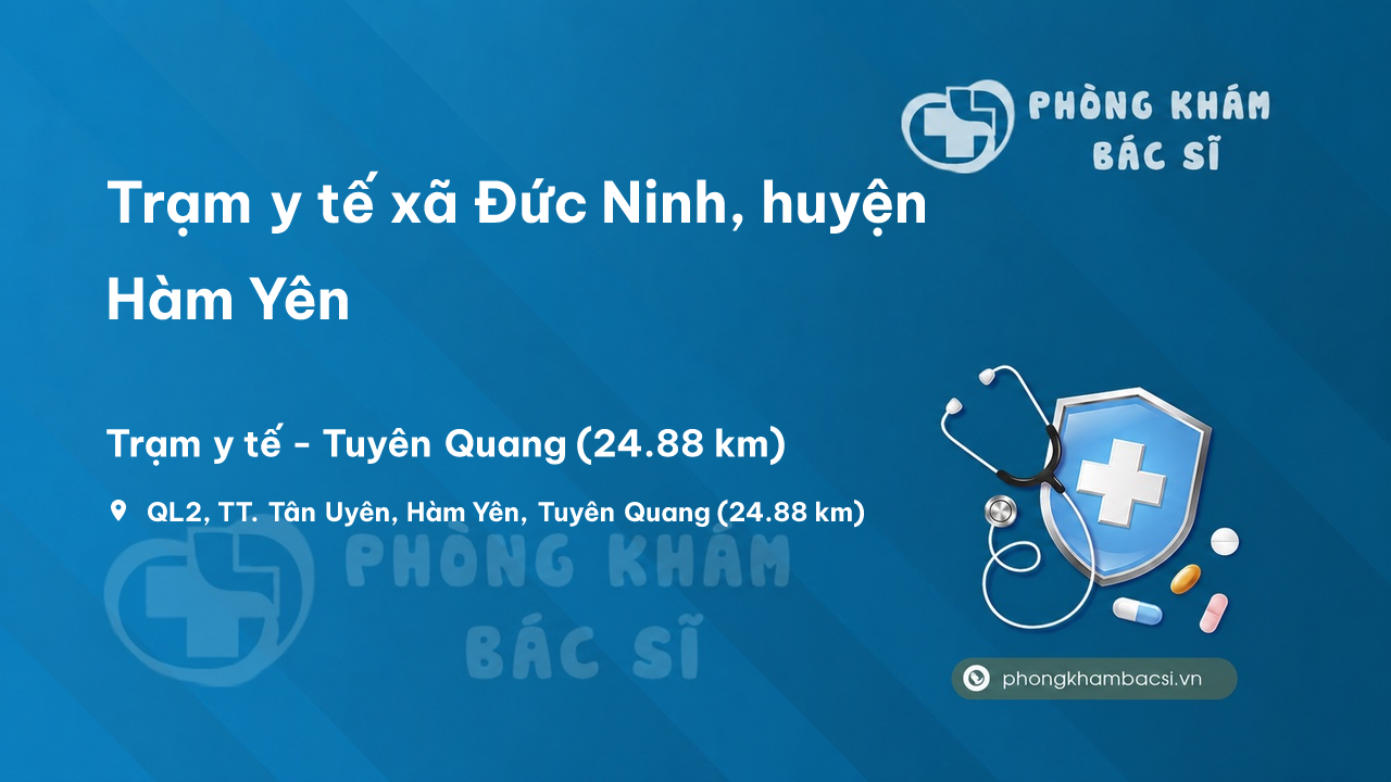 Trạm y tế xã Đức Ninh, huyện Hàm Yên số điện thoại và đánh giá