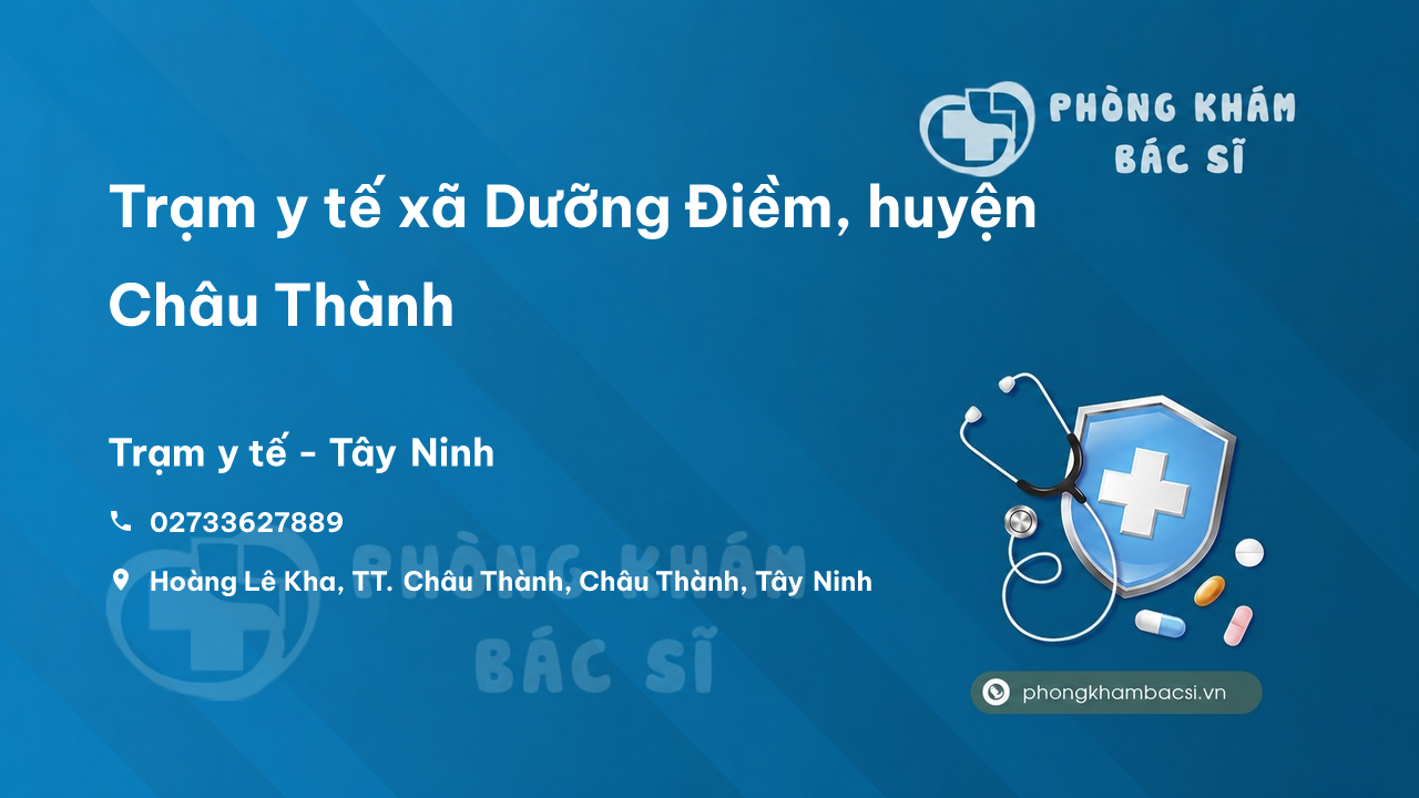 Trạm y tế xã Dưỡng Điềm, huyện Châu Thành số điện thoại và đánh giá