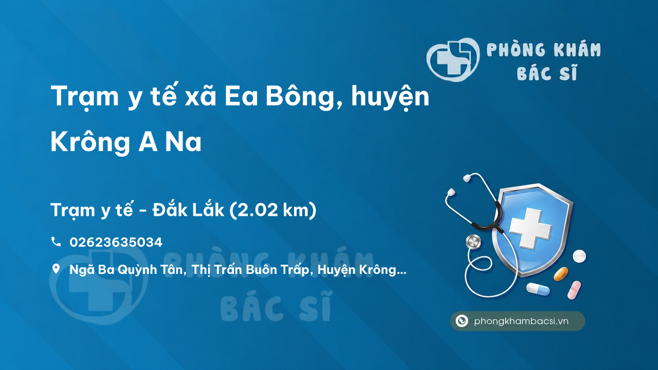 Trạm y tế thị trấn Buôn Trấp, huyện Krông A Na,Đắk Lắk