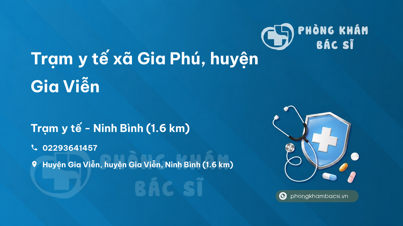 Trạm y tế xã Gia Phú, huyện Gia Viễn số điện thoại và đánh giá
