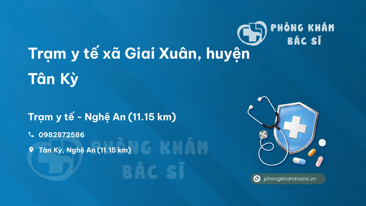 Trạm y tế xã Giai Xuân, huyện Tân Kỳ số điện thoại và đánh giá