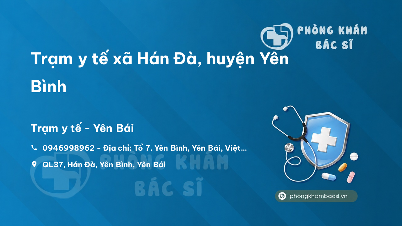 Trạm y tế xã Hán Đà, huyện Yên Bình số điện thoại và đánh giá