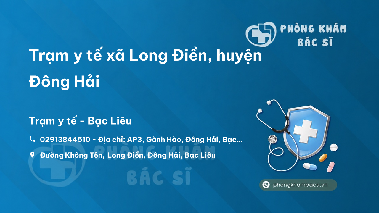 Trạm y tế xã Long Điền, huyện Đông Hải số điện thoại và đánh giá