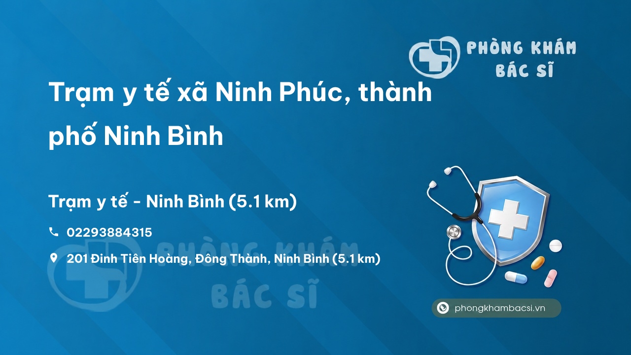 Trạm y tế xã Ninh Phúc, thành phố Ninh Bình số điện thoại và đánh giá