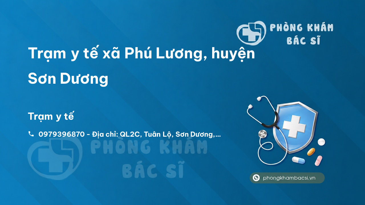 Trạm y tế xã Phú Lương, huyện Sơn Dương số điện thoại và đánh giá