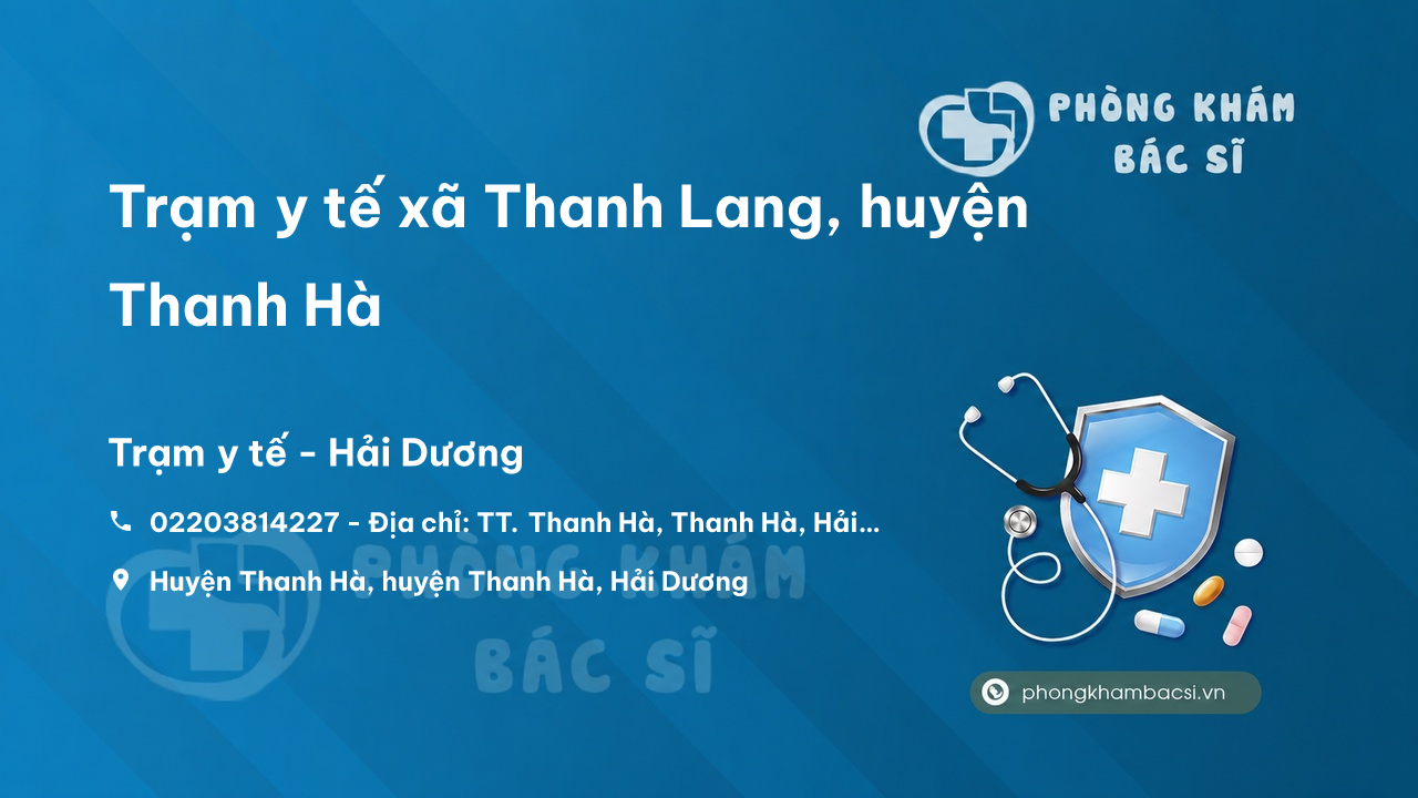 Trạm y tế xã Thanh Lang, huyện Thanh Hà số điện thoại và đánh giá