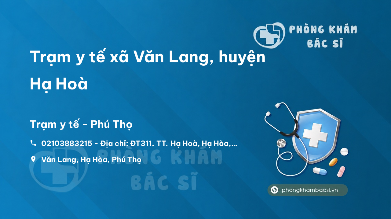 Trạm y tế xã Văn Lang, huyện Hạ Hoà số điện thoại và đánh giá