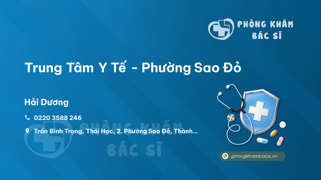 Trung Tâm Y Tế - Phường Sao Đỏ, Thành Phố Chí Linh