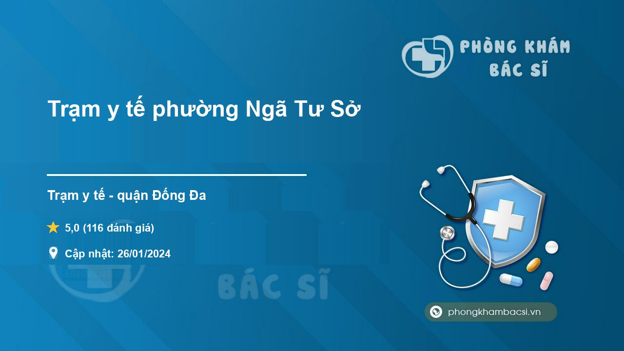Trạm y tế phường Ngã Tư Sở, quận Đống Đa số điện thoại 